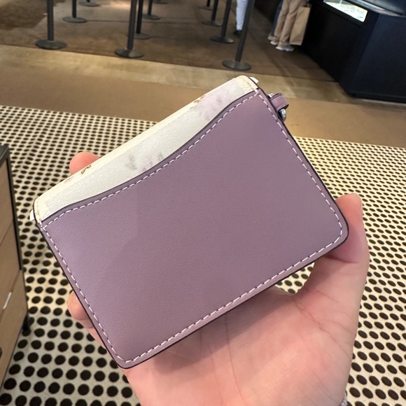 NWT! Coach CAL70 Boxed Mini Wallet Set On A Chain With Floral Print & Charms - Picture 6 of 9